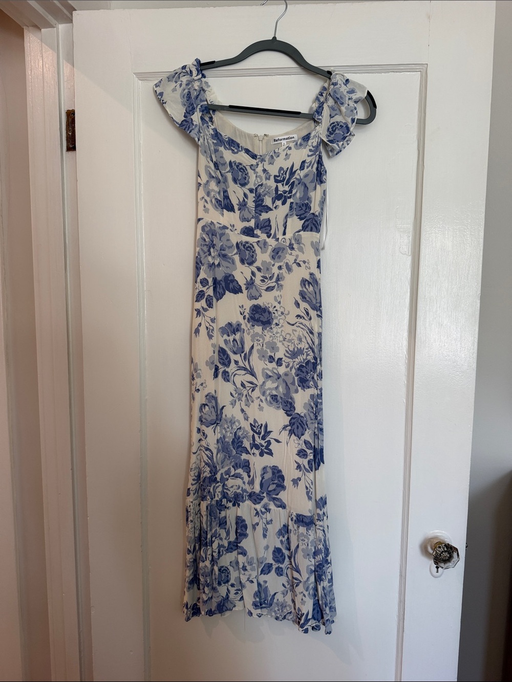 Reformation Blue Floral Maxi Dress